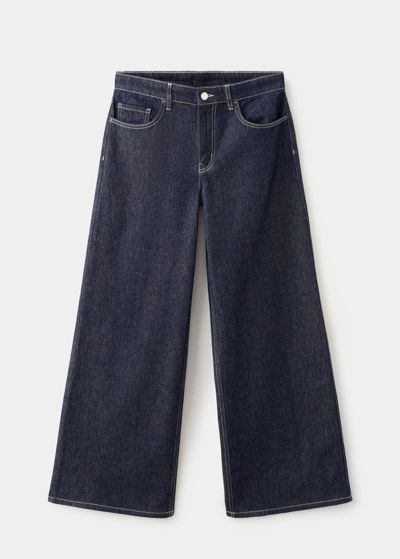 Vaquero wide leg oscuro
